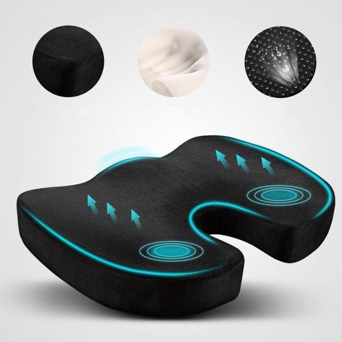 ALAS DUDUK KURSI KANTOR BANTAL NYAMAN EMPUK ORTHOPEDIC SEAT CUSHION