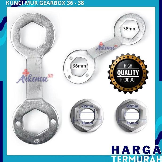 Kunci Mur Baut Gear Box Mesin Cuci 1 Tabung Ukuran 36-38 Universal | Alat Membuka  / Gerbox / Girbox