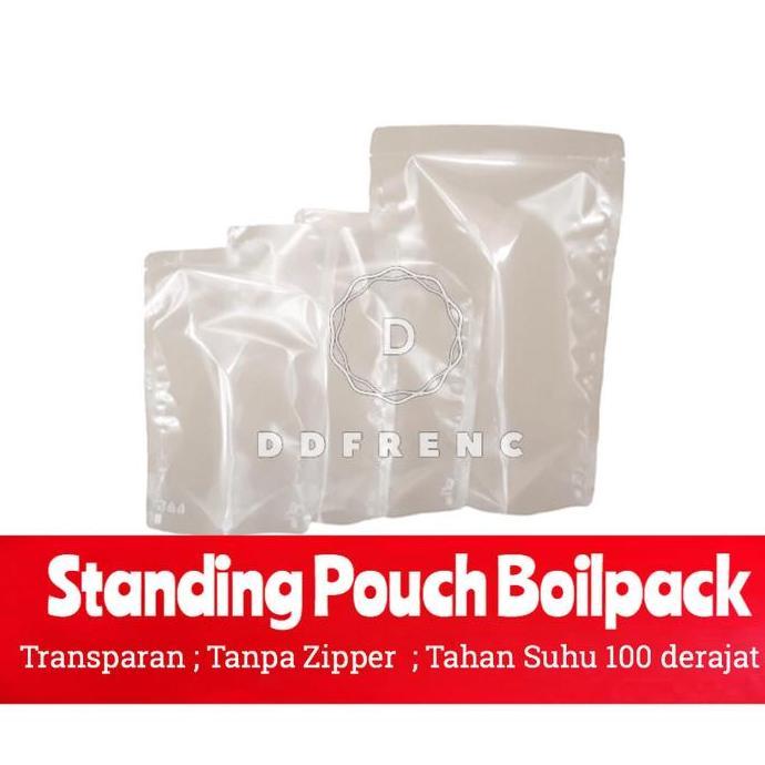 Promo Standing Pouch Boil pack 2200 tahan panas oven 22x33 cm transparan Diskon
