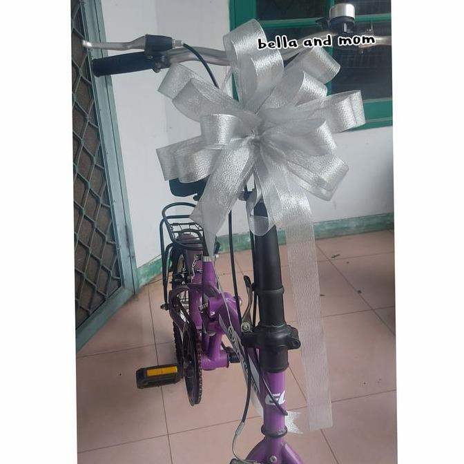 pita besar hampers pita motor pita sepeda pita mobil mobilan silver