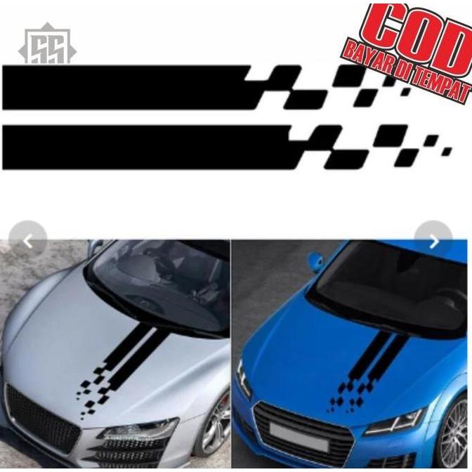 Cutting Stiker Kap Mesin Mobil Variasi Lis Keren All Varian