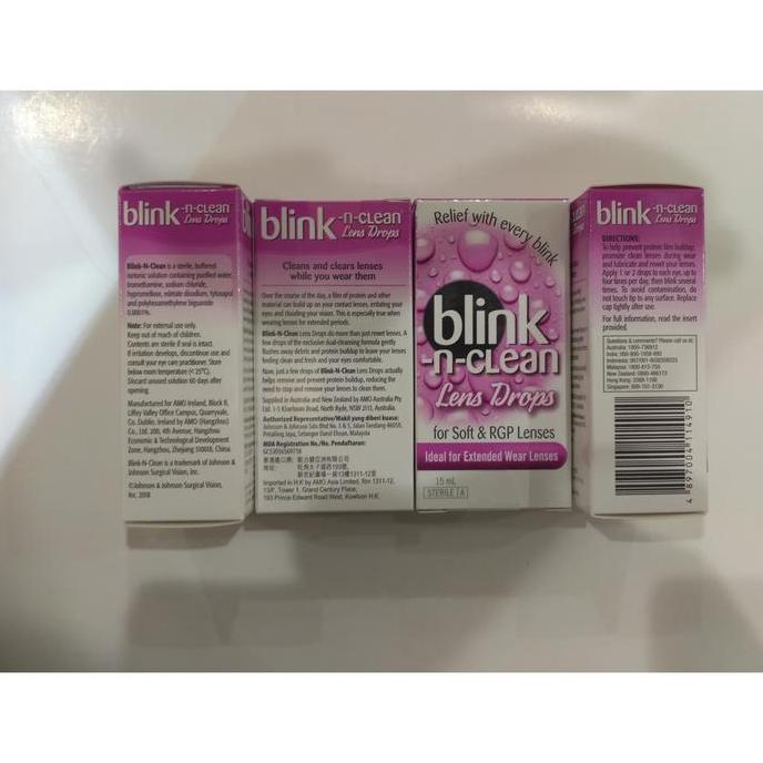 Ayebyt- Blink N Clean Lens Drops Tetes Mata Soft & Rgp Lens
