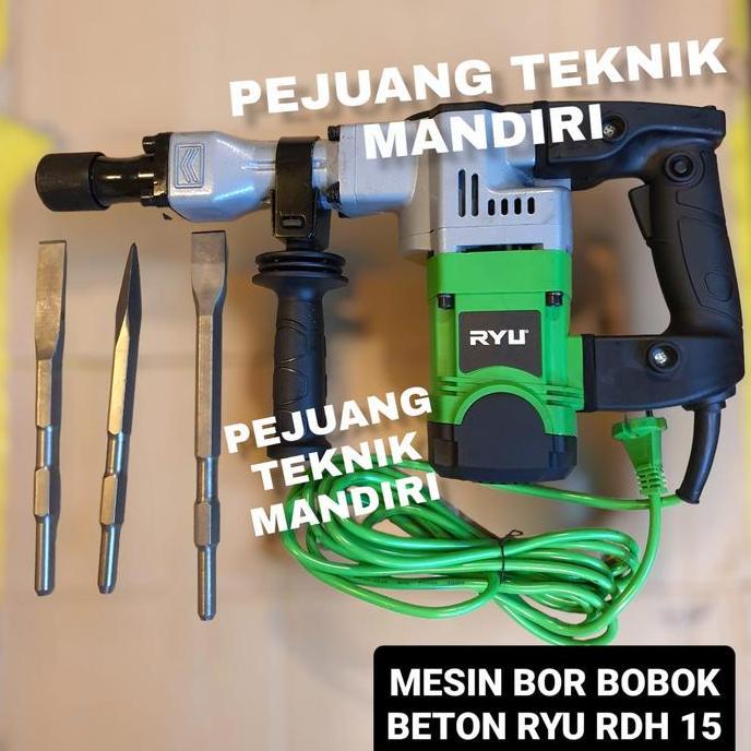Terjangkau Mesin Bor Bobok Tembok Beton Ryu Rdh 15 / Demolition Hammer Ryu Rdh15