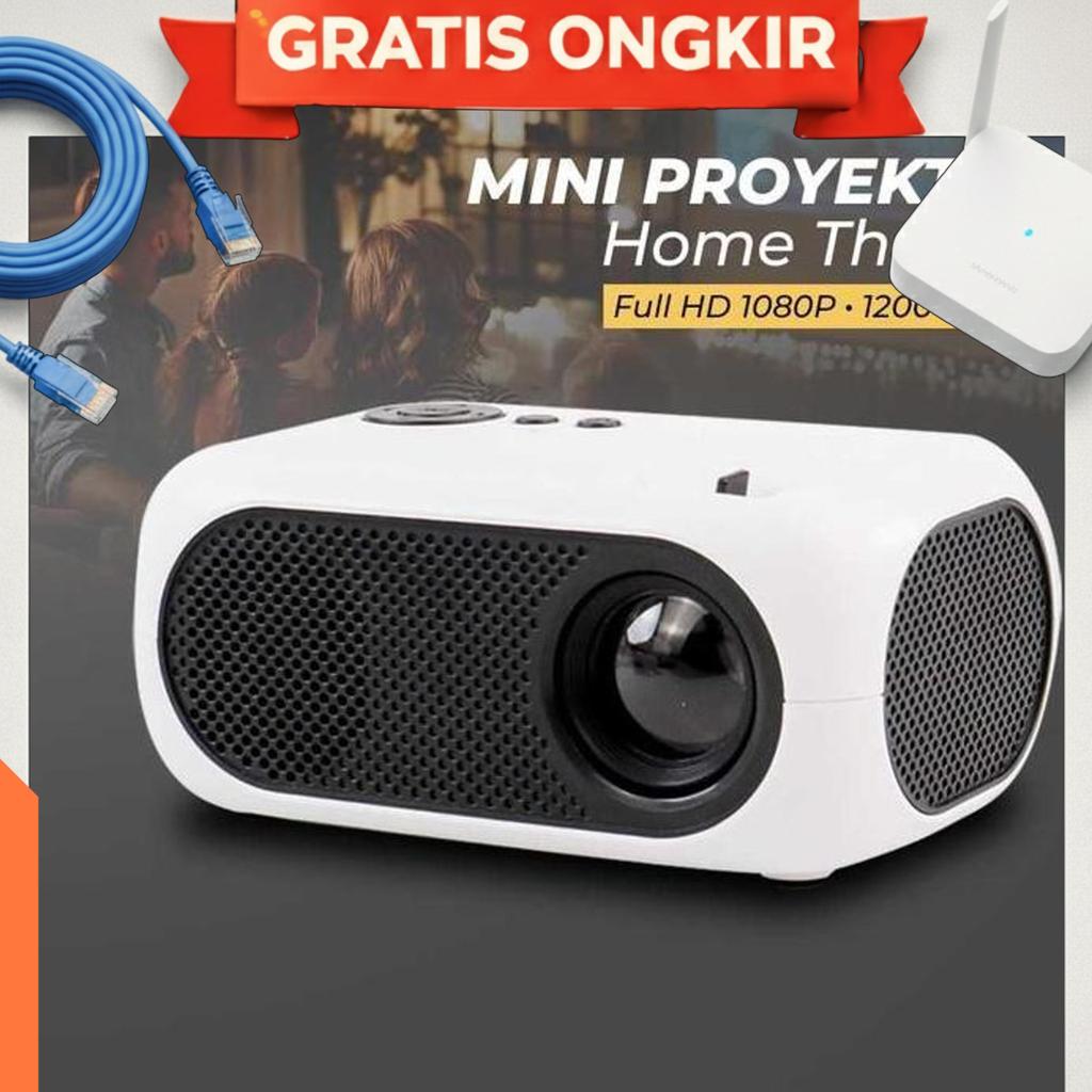 Projektor Proyektor Mini Lcd Full Hd 1200 Lumens