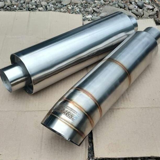 KNALPOT MOBIL JS RACING DAN RESONATOR STAINLESS ORIGINAL DAN TERPERCAYA