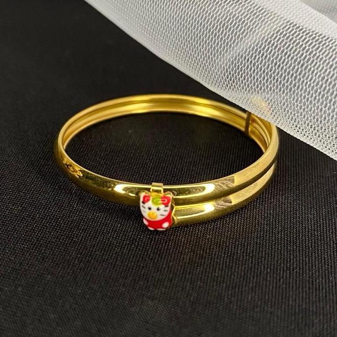 Selia Gold Gelang Baby Karakter 1gr Gelang Bayi Emas Asli Kadar 300/6K (TERBAIK) (TERBARU) (TERMURAH