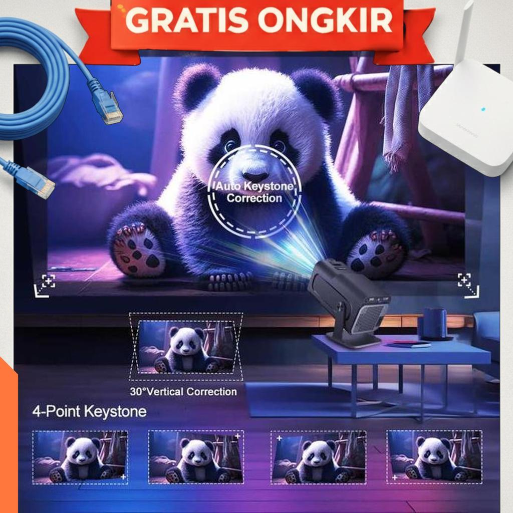 Proyektor Mini Portable Infocus Android 11 Wifi Bluetooth 390 Ansi 4K