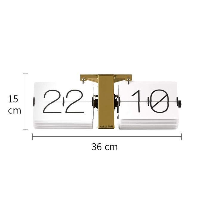 Terbaru Portable Automatic Page Turning Clock Desk Clock Wall Clock New