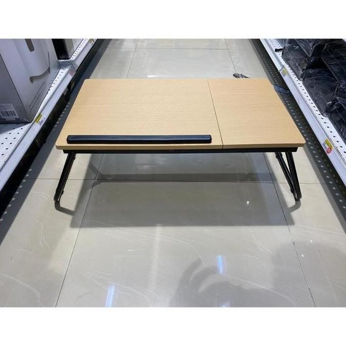 Ready Meja Laptop Lipat ODI motif kayu / Ace hardware Meja Belajar Lipat