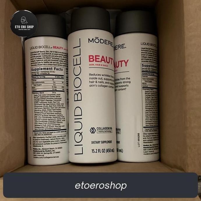 Modere Liquid Biocell Collagen Beauty Skin Hair & Nails Or Immune / Pure / Life 450 Ml 30 Servings _