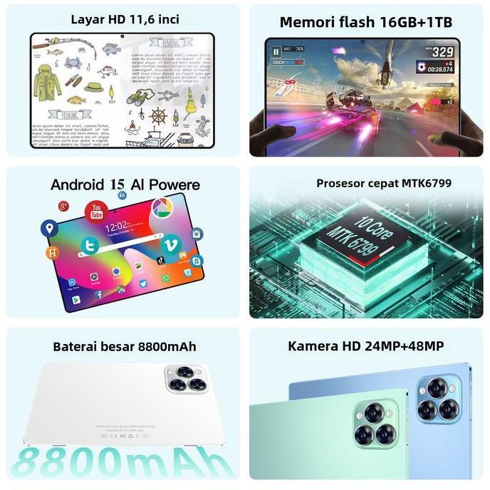 baworgank9 - 226free wireless mouse +keyboard set pro12 11.6 inch tablet 16gb+1tb pengalaman pro lay