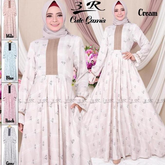Murah BAJU GAMIS WANITA SORAYA 3R / GAMIS TERMURAH 2022 / GAMIS KEKINIAN2022 Non COD