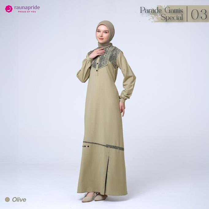 Murah Raunapride-parade gamis 03(pg03)-gamis dewasa dress muslimah Non COD