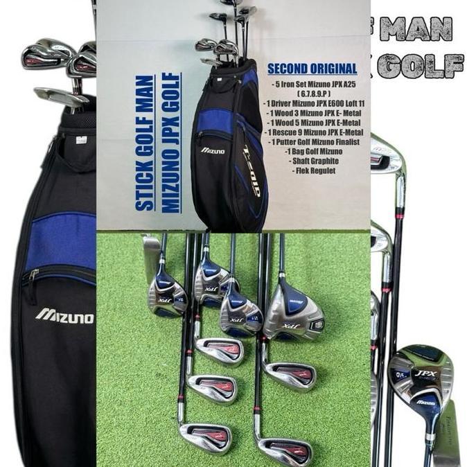 Stick Golf Man Mizuno JPX Golf Set dengan Tas Golf