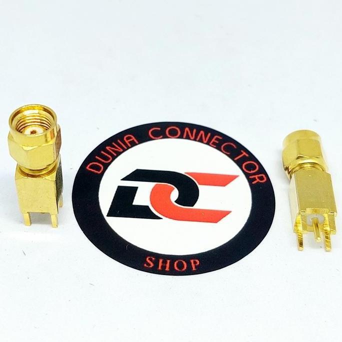 Ready KONEKTOR RP SMA MALE PCB GOLD TAIWAN