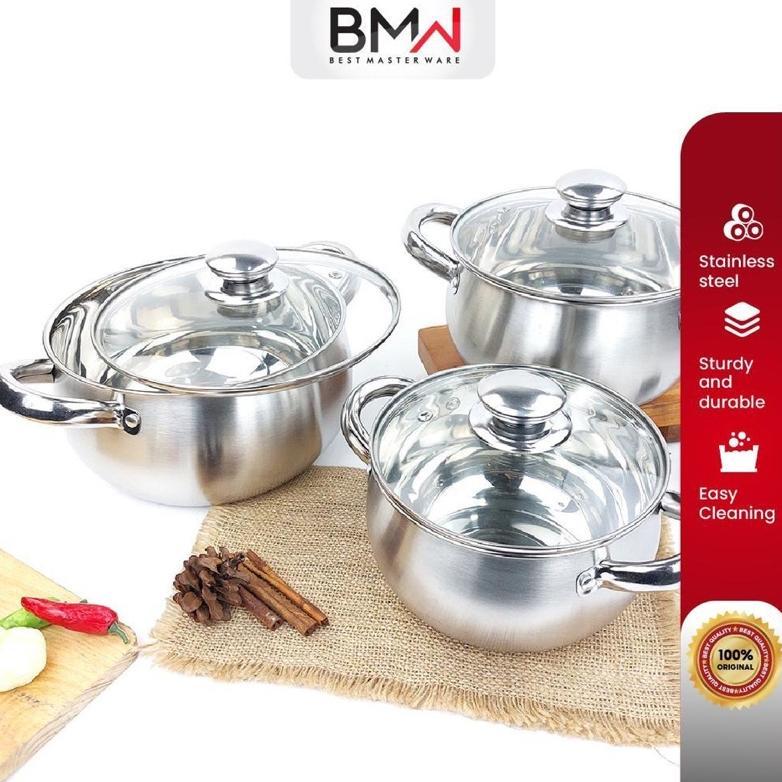 best sale panci soup labu bmw satuan dan set tutup kaca pumpkin satuan high quality