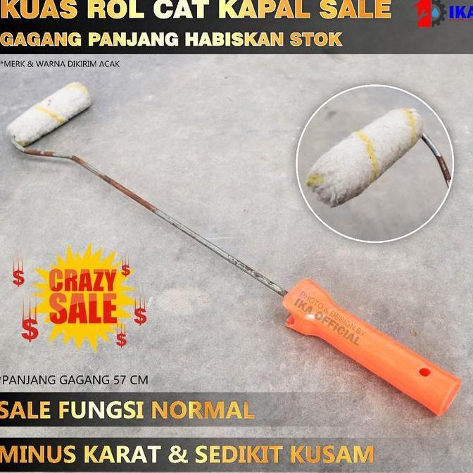 GRASSSTEKNO kuas kapal 1 pcs minus karatan dan bulu kotor serta kusam 4inch / KUAS ROLL KAPAL 4 INCH