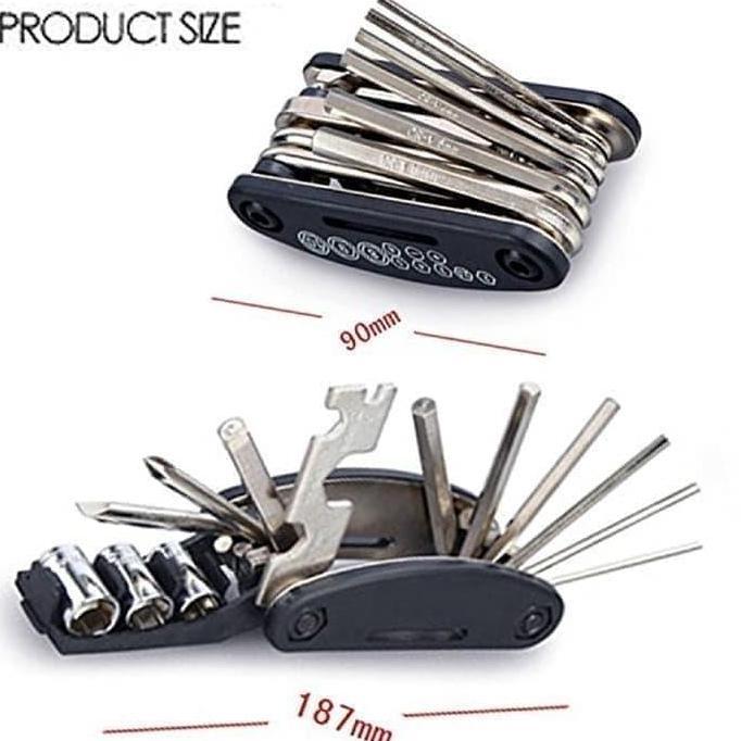 FYODORU Kunci L sok set portable mini tools set obeng kunci shock sepeda motor