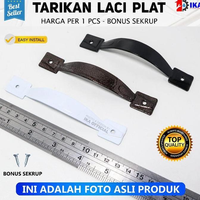GRASSSTEKNO TARIKAN LACI Handle Pintu Lemari Pegangan Handel Plat Besi model PLAT LEBAR / Tarikan La