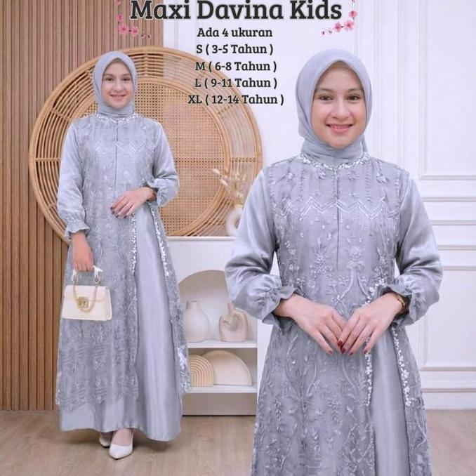 Murah Alf-Pakaian Muslim Anak Perempuan Dan Remaja Abg Model Terbaru Kekinian Viral/Maxi Davina Kids