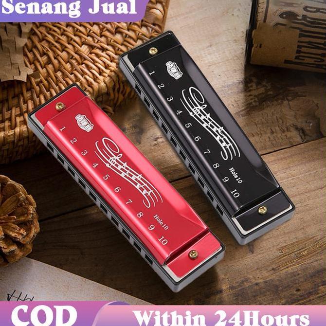 YORKSHIREY Harmonika Chromatic 10 Hole Harmonika Kromatik Harmonica Dengan Kotak