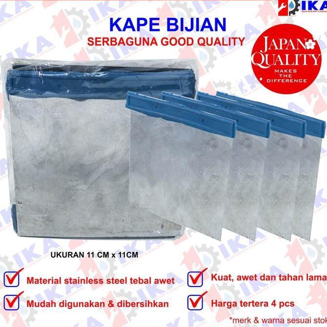NAKATEKNO Kape Plat Besi Kape Dempul Scraper 4 inch Harga Dapat 4 pcs Muarh Bagus Kuat