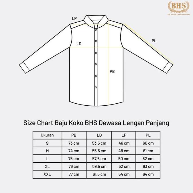 Baju Koko BHS Classic Habaib Motif Amir Warna Putih (TERBAIK) (TERBARU) (TERMURAH)