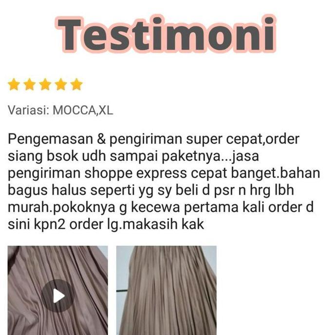 ROK PLISKET PUTIH ANAK CEWEK PEREMPUAN MUSLIMAH PREMIUM MURAH