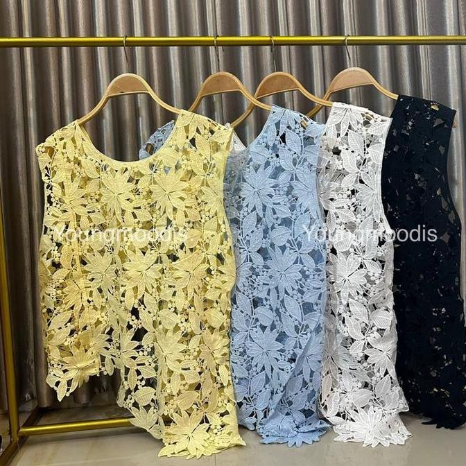 Murah Outer cardi brokat import Non COD