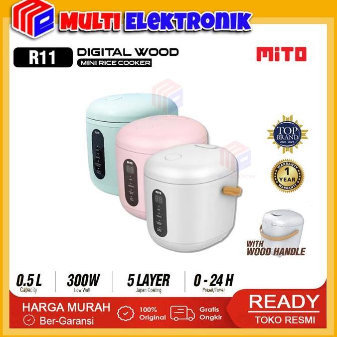 PROMO - Mito Rice Cooker Mini R11 Kapasitas 0.5Liter | Rice Cooker Mini Mito R 11 | Mito Rice Cooker