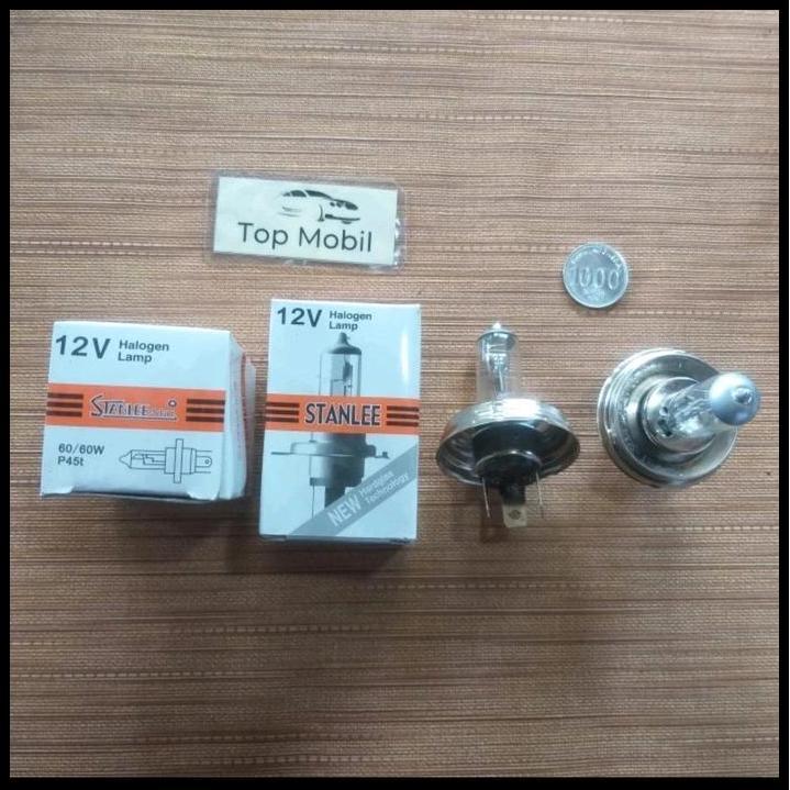 DISKON BOHLAM HALOGEN P45T H4 12V 60/60W MERK STANLEE STAR