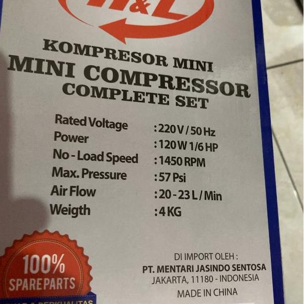 Grosir Paket Ngecat Kompresor Mini Air Brush Compressor Angin Set Painting