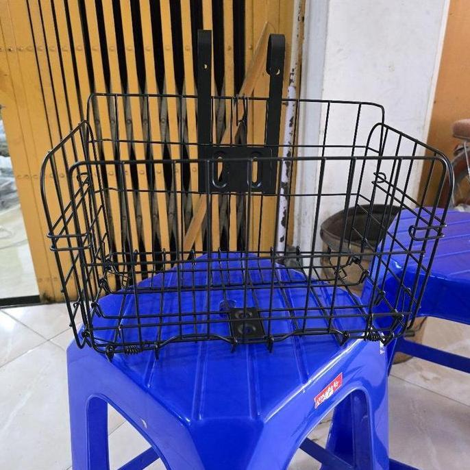 Keranjang Sepeda Lipat MTB CTB Seli Minion Fixie Gravel Keranjang Besi Kokoh Universal Keranjang Lip