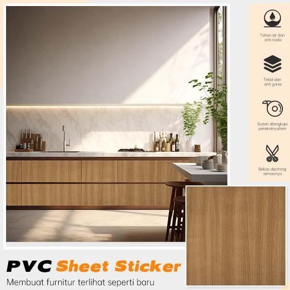 PVC Sheet Sticker Vynil Motif Kayu / Marmer Seri FS Interior Film Roll Stiker Pelapis Furniture Dind