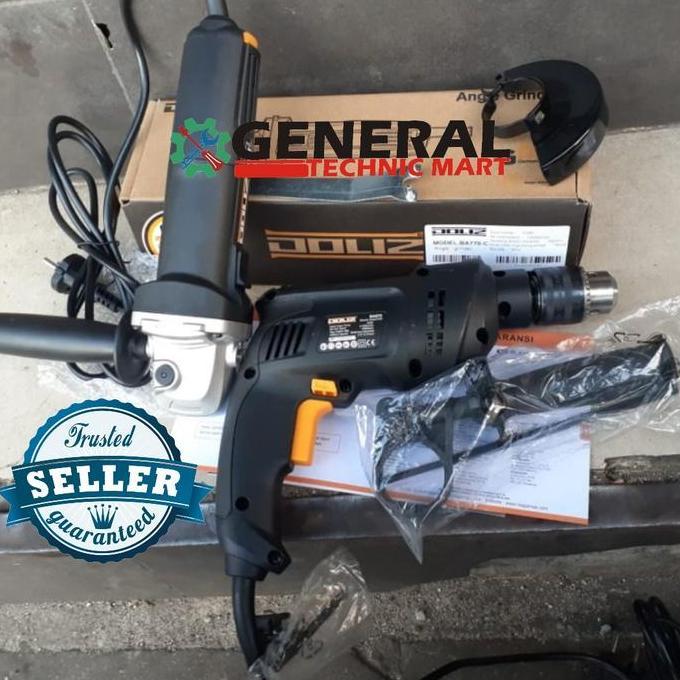 Spesial Paket Bor 13Mm Doliz Gerinda 4" W/Handle Doliz