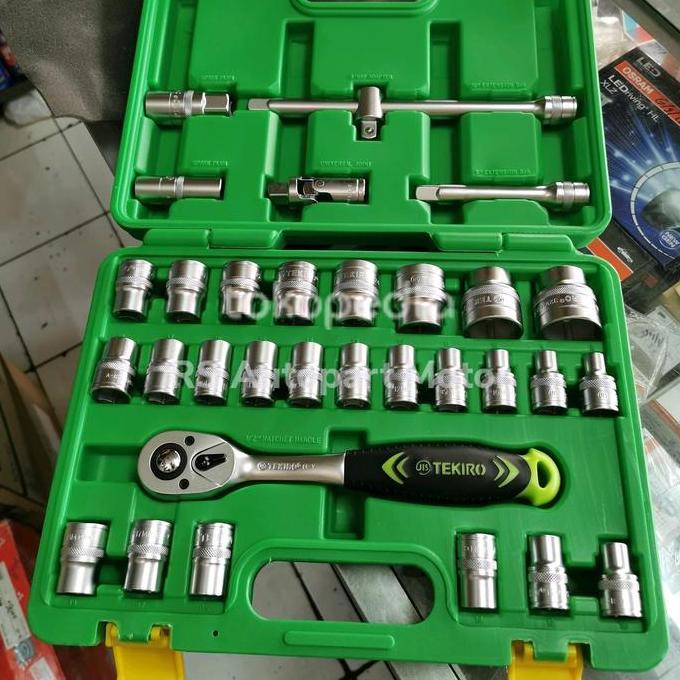 Hand Socket Set 32 Pc 8-32Mm Original Tekiro  Sale