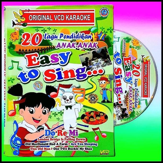 (ACS) KASET ORIGINAL VCD 20 LAGU PENDIDIKAN ANAK ANAK-LAGU ANAK BAHASA INGGRIS-KASET VCD EDUKASI ANA