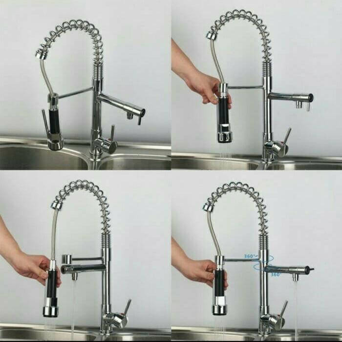 Kran Kitchen Sink Panas Dingin FSD F020 Kuningan Model Wasser