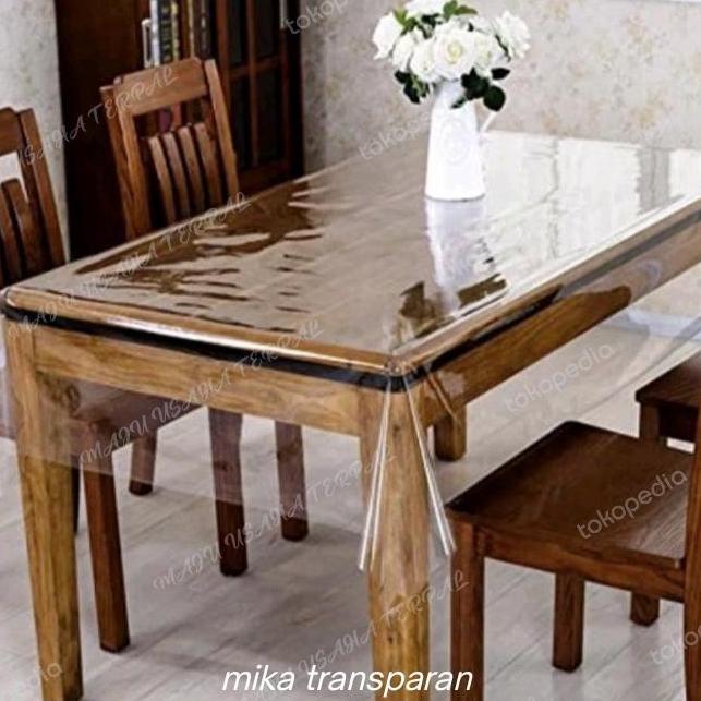 taplak meja makan plastik/plastik mika meteran/MIKA METERAN MURAH