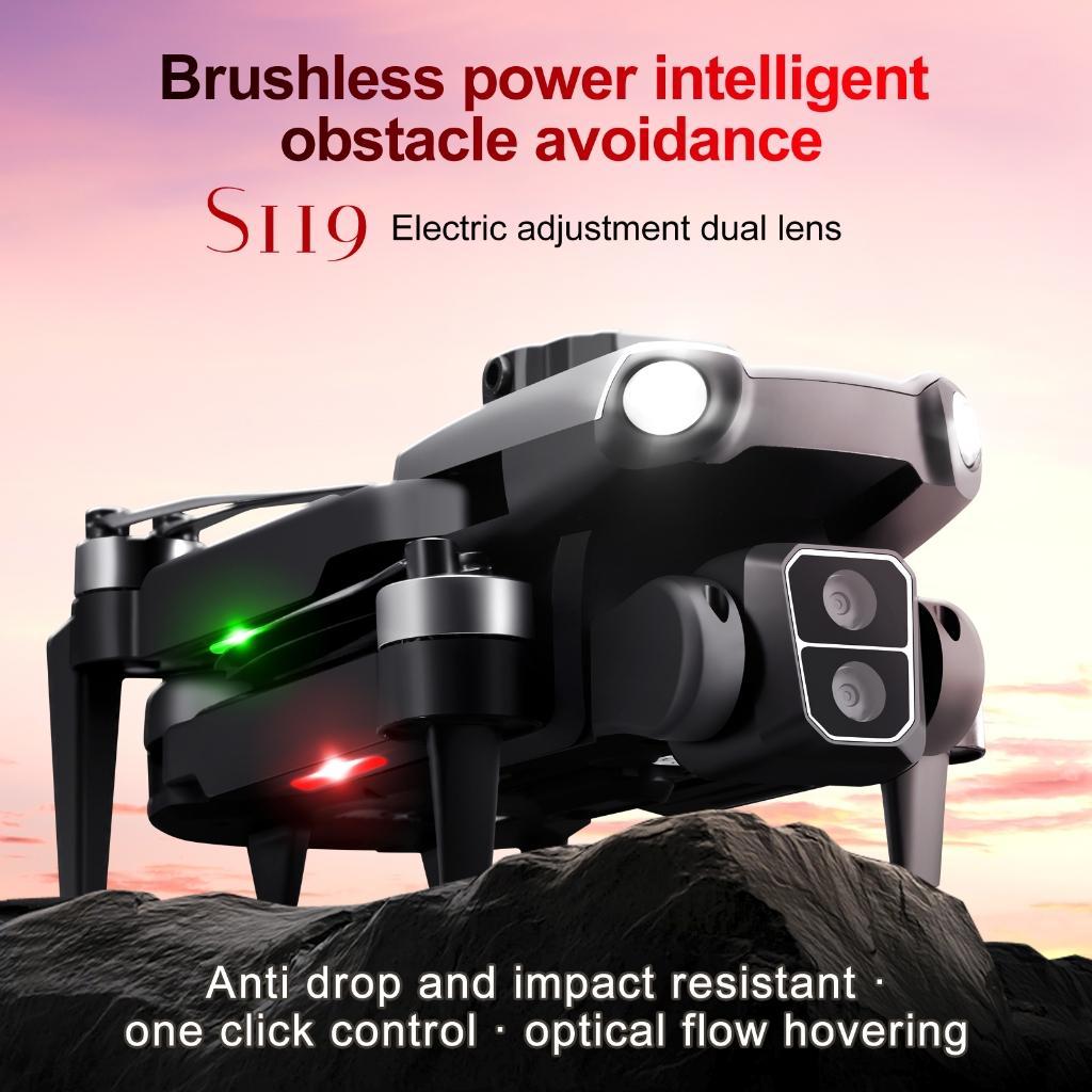S119 Drone/Brushless Motor/4K Dual Camera/Stable Hover/Obstacle Avoidance Sensor/1800Mah Large Batte