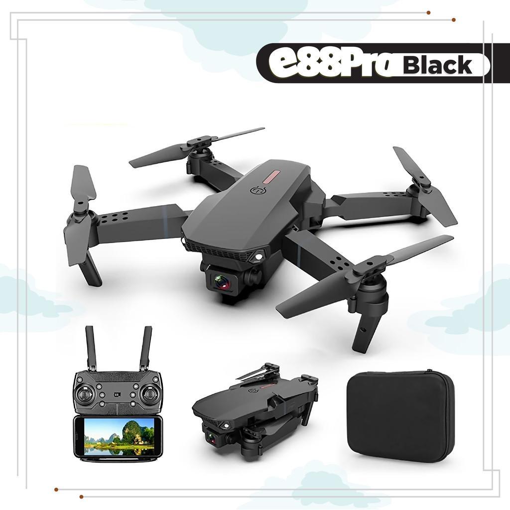 Drone E88Pro 4K Ultrahd Camera Foldable Drone Lipat Single Camera