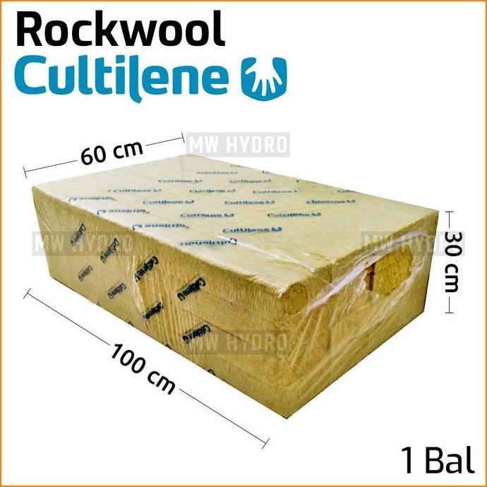 TERBARU - Media Tanam Hidroponik - Rockwool Cultilene (Bal)