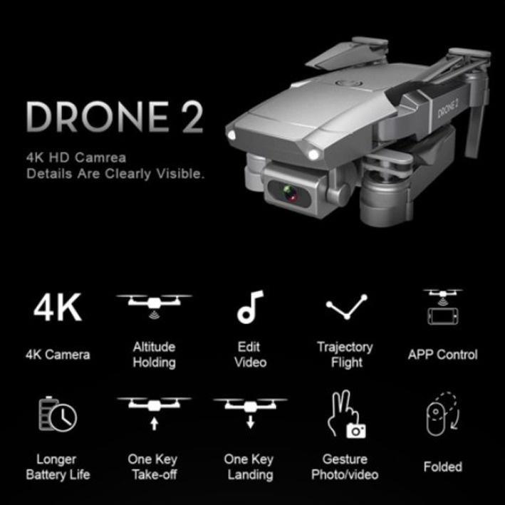 Drone E68 Mini Rc 4K Hd Camera Wifi Fpv App Controle Quadcopter Selfie