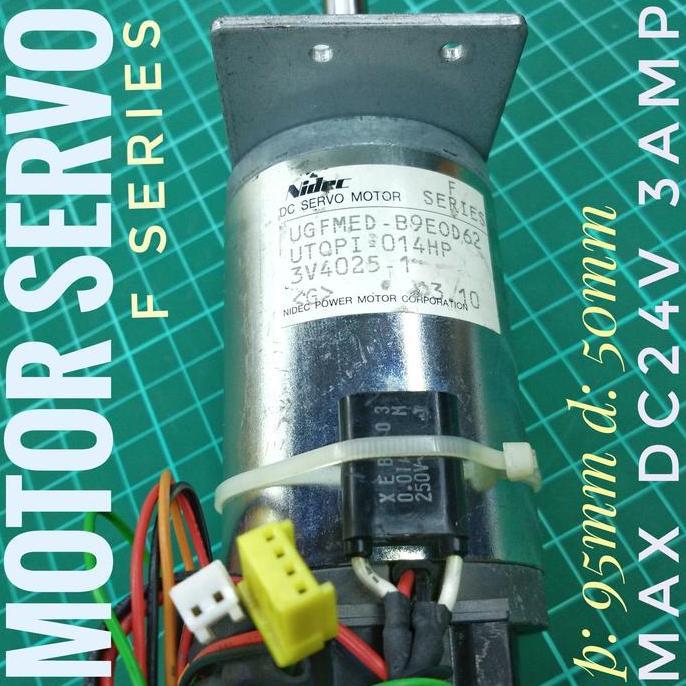 NIDEC DC SERVO MOTOR F SERIES, seken, max 24V HEMAT