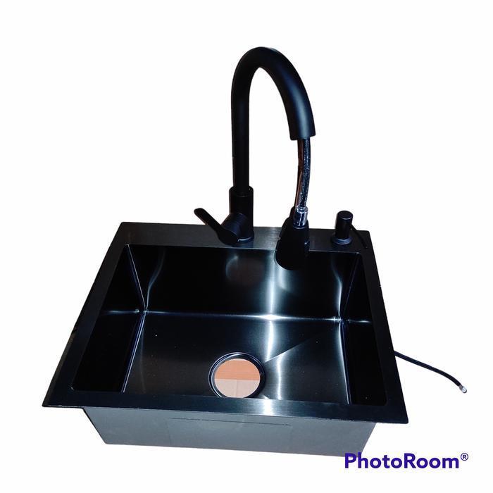 kitchen sink hitam/bak cuci piring hitam single/bak cuci pirong hitam