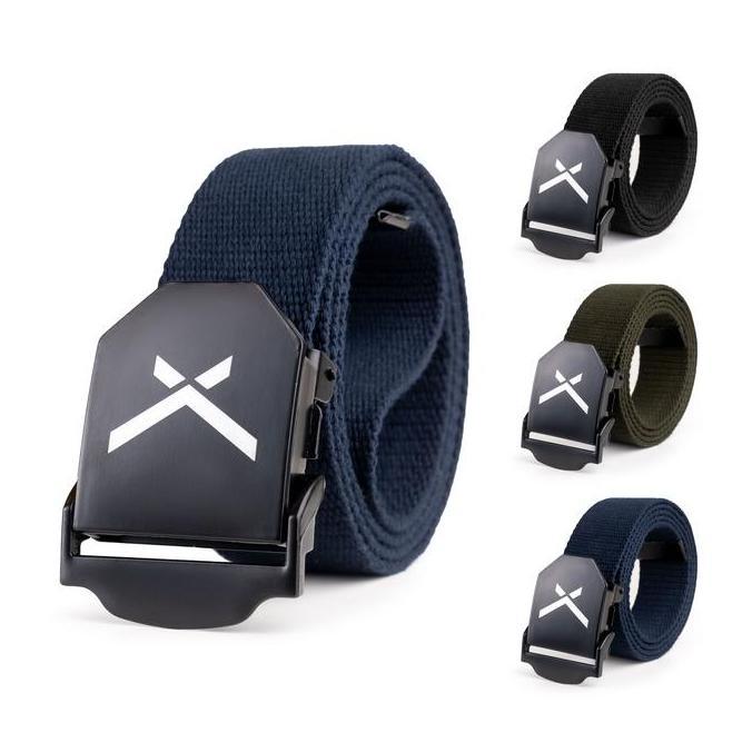 EVERNEXT APPAREL Ikat Pinggang Pria Sabuk Canvas Pria Rocky Belt Pira Gesper Distro Pria Terbaru