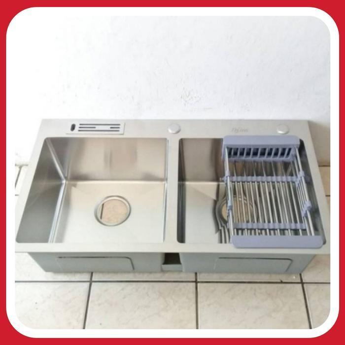 KITCHEN SINK THSINK 8245 STAINLESS ORIGINAL BERKUALITAS PAKET LENGKAP