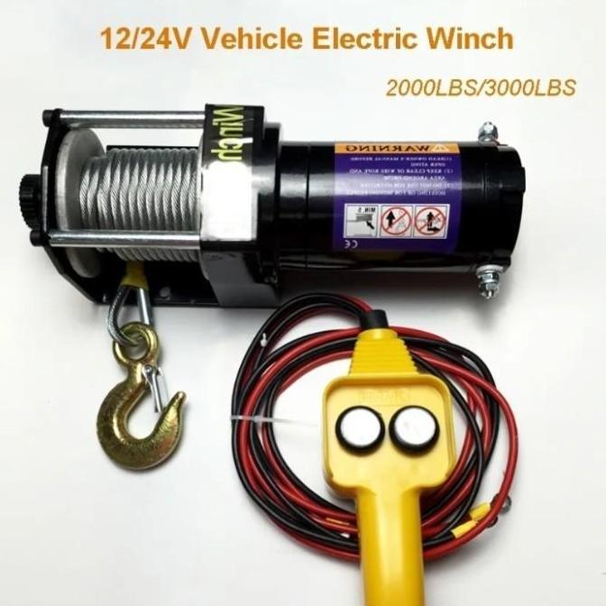 Elektrik Winch 2250Kg 4500lbs, Winch ATV Hoist