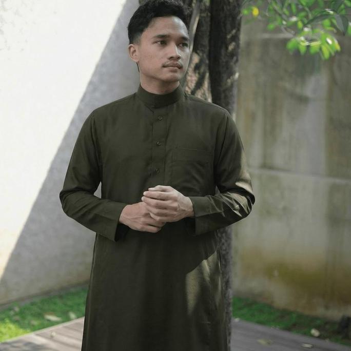 Louzman Rasheed Thobe / Tub / Gamis / Jubah Slimfit Dewasa