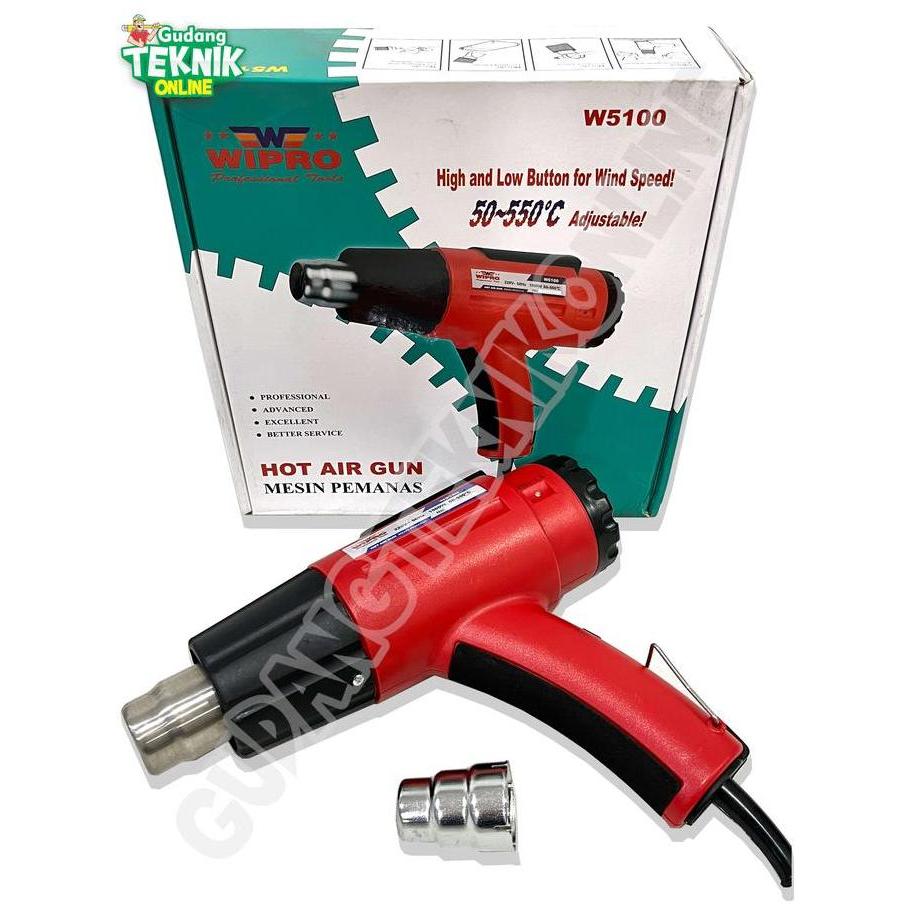 REZORHA Heat Gun 1500W WIPRO WJ-5100 / Hotgun Hot Air Gun Alat Pemanas WIPRO